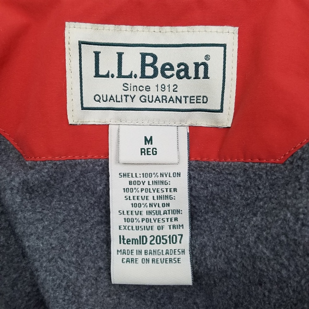 Vintage L.L. Bean Jacket Size Medium Regular - Picture 5 of 7
